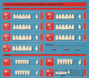 Myerson Special MLI Integrated Composite Anterior Teeth A2